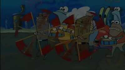 Attack on titan season 4 opening but it’s SpongeBob!