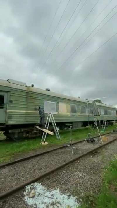 Filming of a Train scene