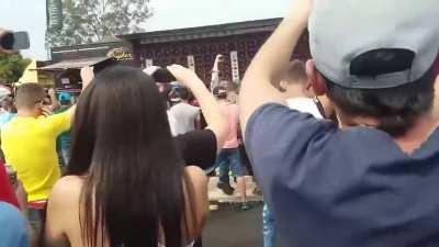 Music so loud at this rave it is creating shockwaves!