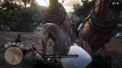 The cleanest stage coach robbery I’ve had