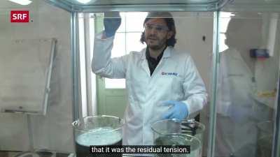 Student discover how to separate components of old battiers with just water