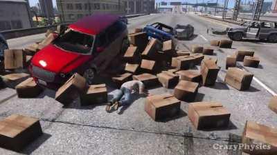 [GTA V] Destroying Box Pyramids