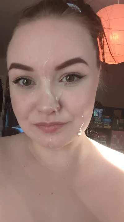 Tasting his delicious cum!