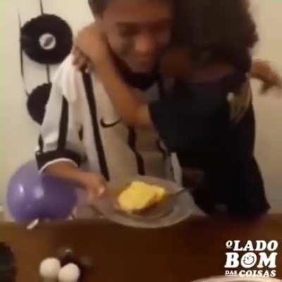 “in Brazil, to receive the first piece of birthday cake is a legit honor. To give it is to symbolize love and deep appreciation”