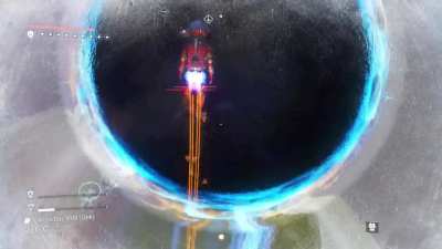 Following up my  falling onto planets testing. Here is what happens if you jump into a black hole without a ship.