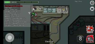 Got this weird glitch while trying to vent in electrical. Looks really cool ngl