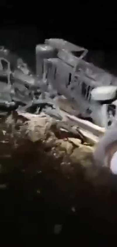 Footage from the explosion in Poland