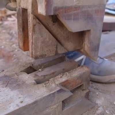 This joint found while taking apart a 92 yr old house.