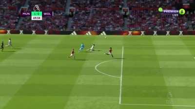 De Gea sweep attempt vs Wolves 