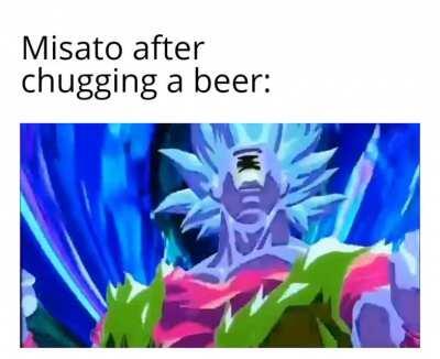 Seriously what is up with that screech she makes? I've chugged a few cold ones in my life and have never felt the need to do that nor do I know anyone who does.