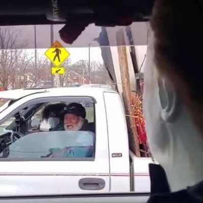 On the road with a Michael Myers mask - Credit to Original Creator