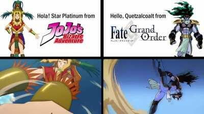 Just Aztec theme characters flexing their power