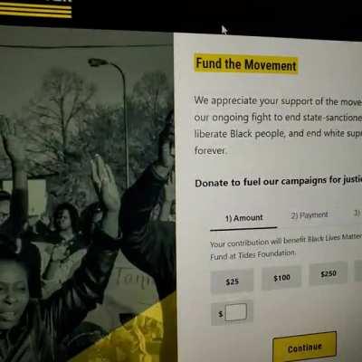 Demoncrats made a fake trump site to trick us into donating to blm