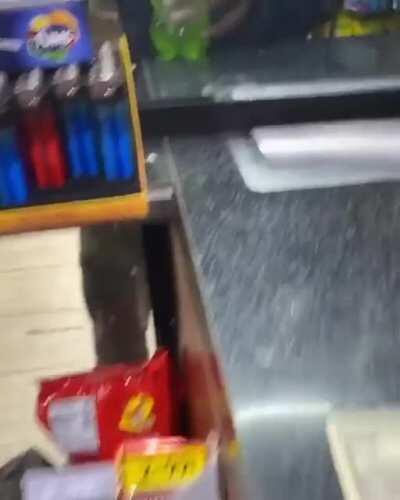 He's lucky he's got that glass divider