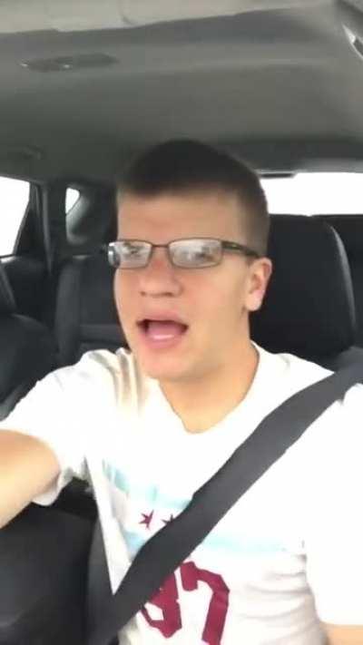 His reaction afterward is what kills me