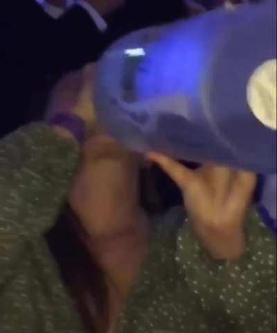 That smile was drowned by vodka