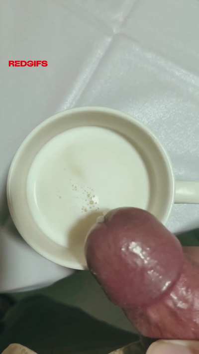 Wife's request - letting me cum on her milk