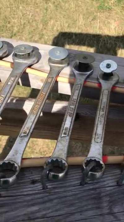 Chimes made out of old tools