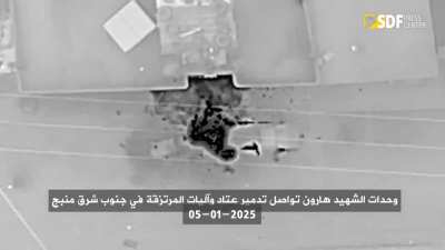 SDF Drone Strikes on SNA Positions on Manbij Front in Aleppo, Syria