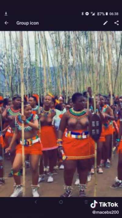 This is what rappers call “National Geographic titties”. African tribal breasts