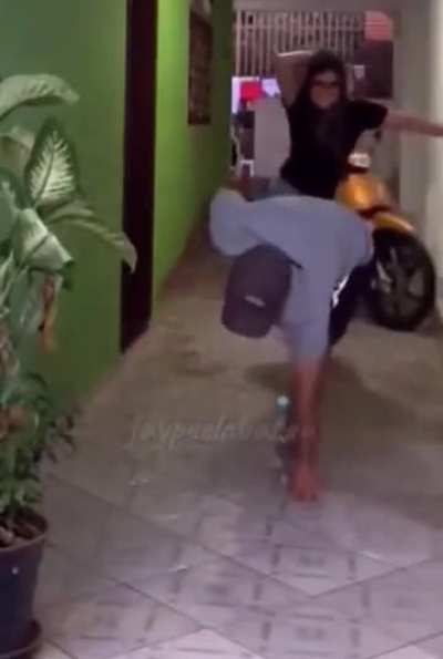 Even dog knows power of slipper