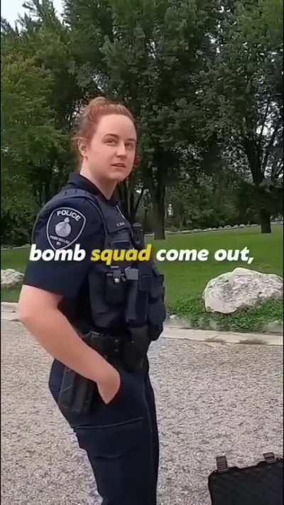 To do the right thing when you stumble across a land mine.