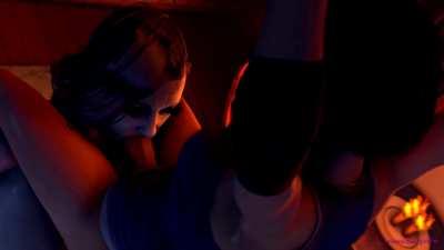 Futa Lady dimitrescu dominate jill (gwsfm) [resident evil]