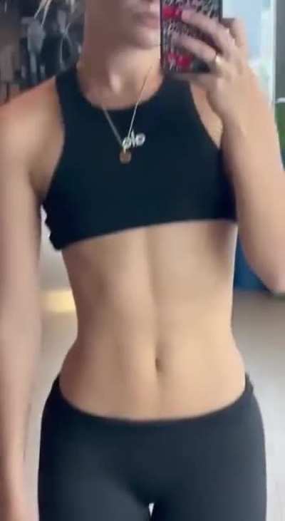 Those pants hug her so good