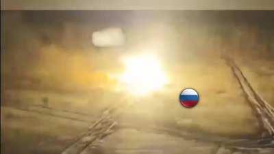 A solid roast of a Russian tank T-72 from the inside