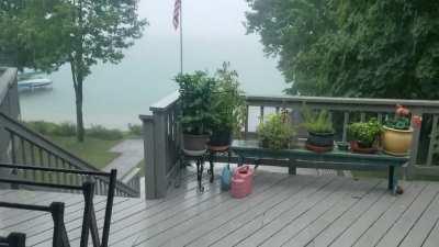 A cozy day for a cup of joe. Beautiful storm @Torch Lake, MI