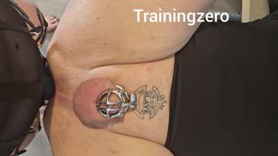 Cock locked and ass used