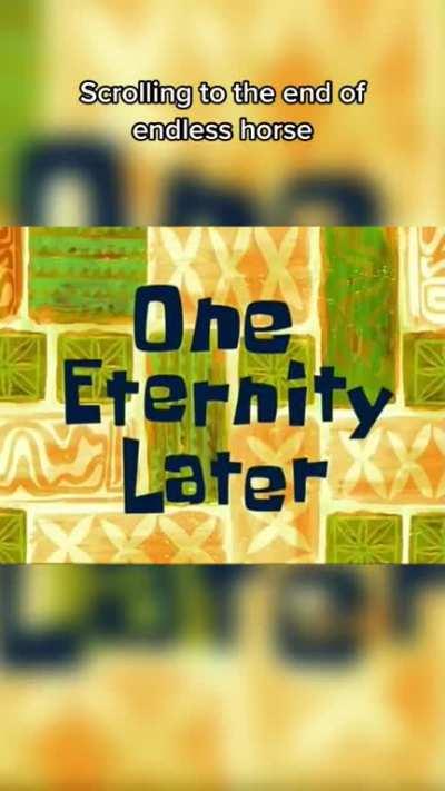 Scrolling to the end of Endless Horse.