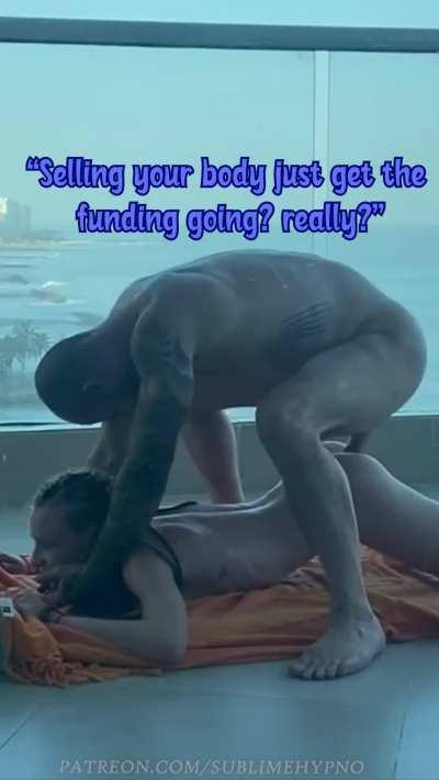 getting pounded on the floor by a rich man's cock. get's your clitty tingling, doesn't it? ;)