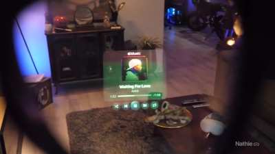 Listening to Avicii in the most futuristic way possible