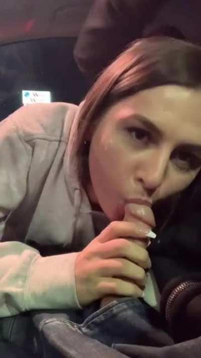 Wore my cum face in the drive-thru