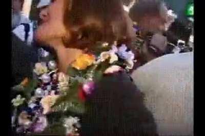 College Instructor Flashing Tits and Pussy at Mardi Gras