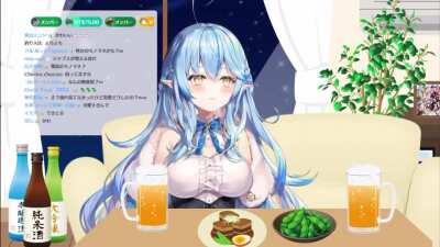 Kawaii drunk Lamy goes brrrrrr + cute giggles.