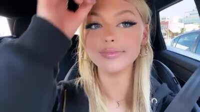 Her lips are perfect. And ends it with a wink 😉