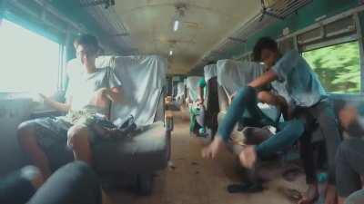 A Train Ride In Myanmar (This video clip is 5+ years old)