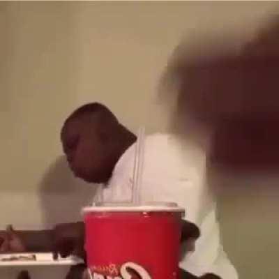 Man literally gained weight during meal