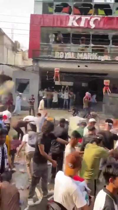 KFC gets raided and looted.