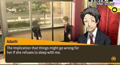 Typical Adachi behavior