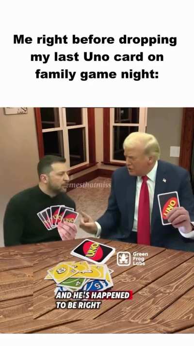 [stolen (romania)] don't trust that propaganda from BBC, FOX or CNN... it was all an uno card game night