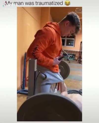 If you look closer you can see the horrors in his eyes