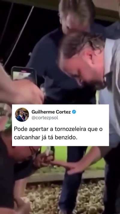 Former Brazilian president has his feet blessed after being ordered to wear ankle monitor during his ongoing trial