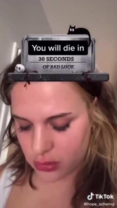 Her previos video was her violently shaking her head for a full minute.