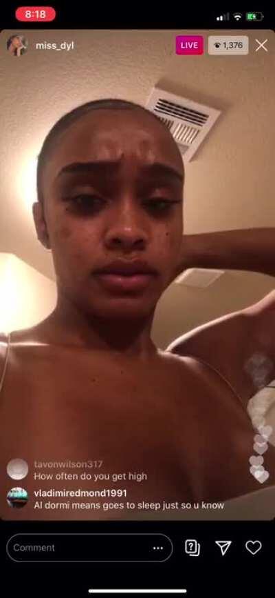 What I got of her measuring her areola