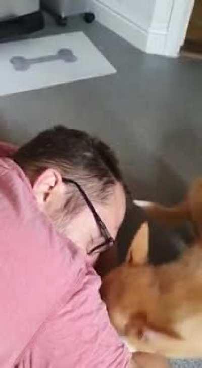 My puppy decided to give me a septum piercing