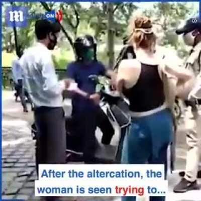 Considering how police deals with locals who disobey law, specially the COVID-19 guidelines, this proofs that cows are still sacred in India!