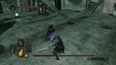 Fighting Looking Glass Knight left handed makes the fight simpler.